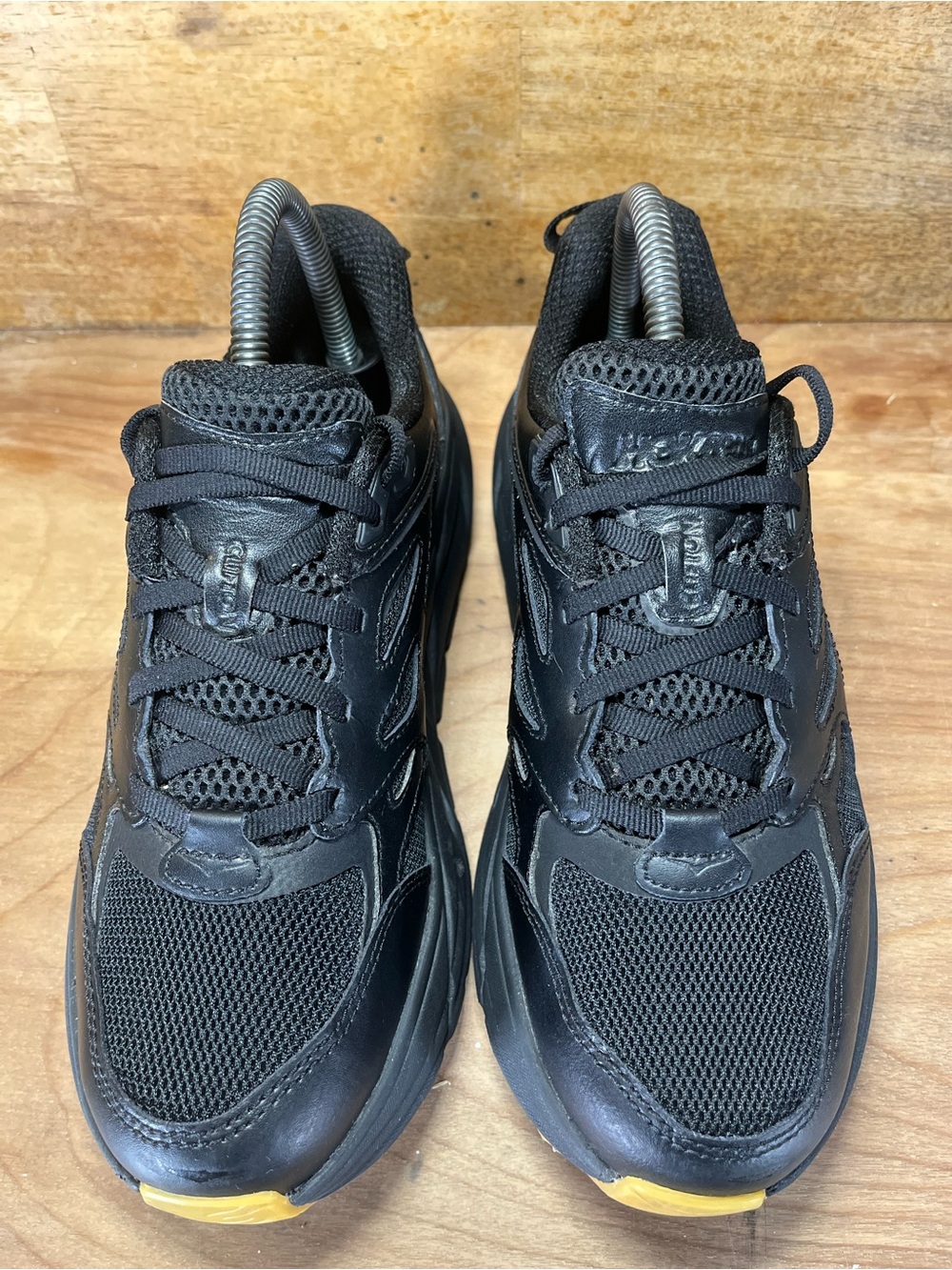 Hoka One One Clifton L Womens Size 7.5 Walking Shoes Sneakers Black Gum - Picture 3 of 12
